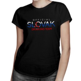 Official slovak drinking team -  dámske tričko s potlačou