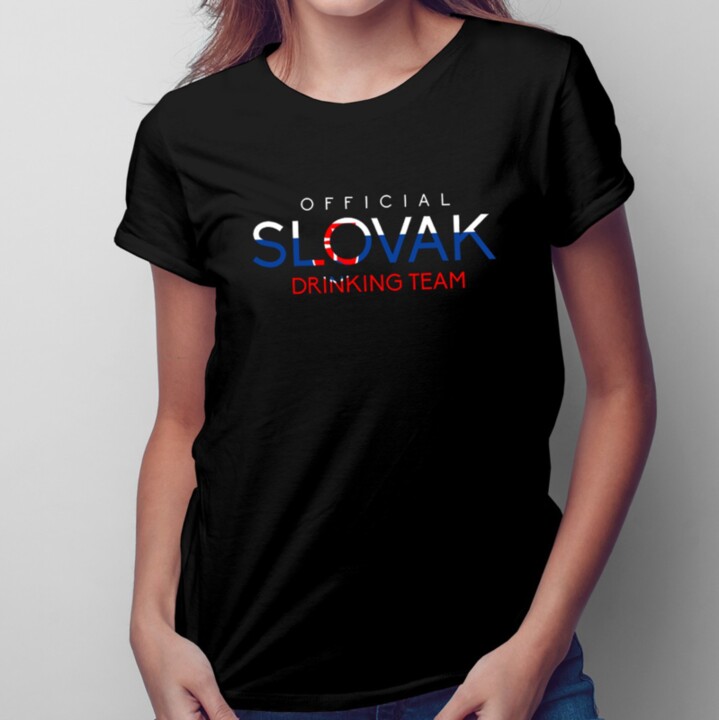 Official slovak drinking team -  dámske tričko s potlačou