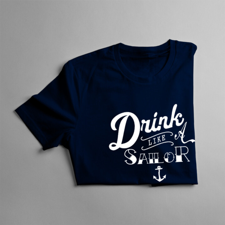 Drink like a sailor -  dámske tričko s potlačou
