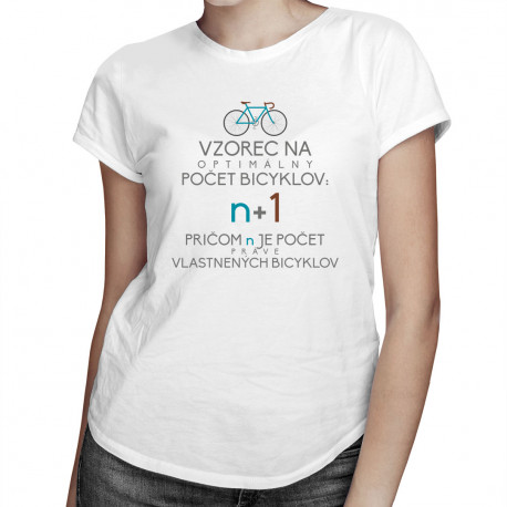 Vzorec na optimálny počet bicyklov - Pánske a dámske tričko s potlačou