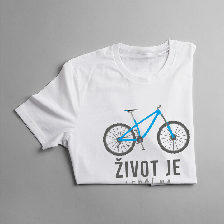 Život je lepší na bicykli -  dámske tričko s potlačou
