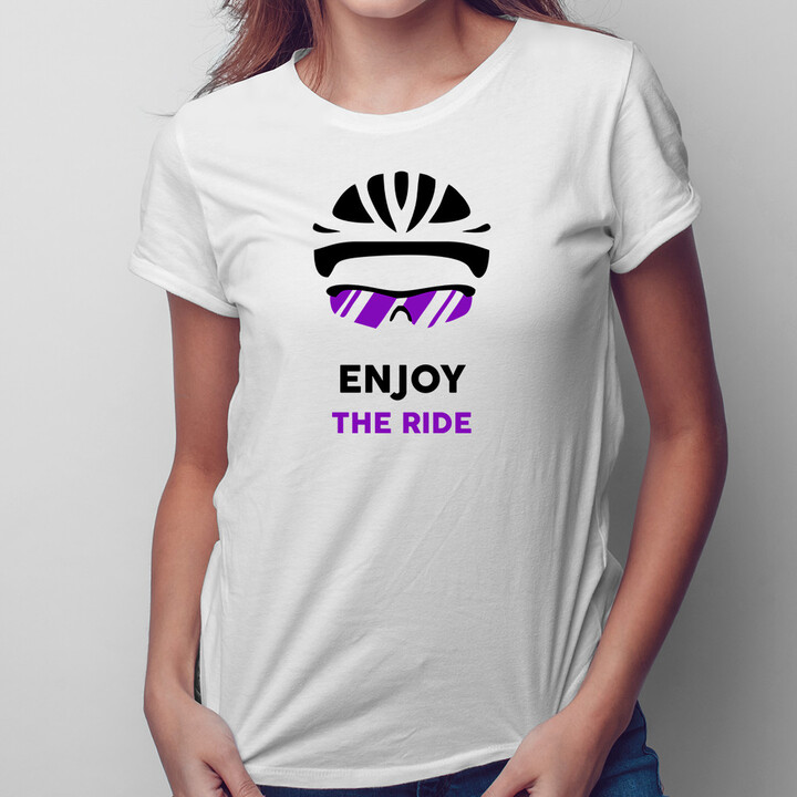 Enjoy the ride - dámske tričko s potlačou
