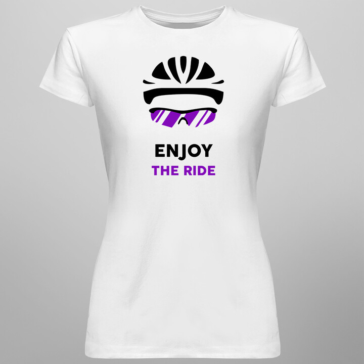 Enjoy the ride - dámske tričko s potlačou