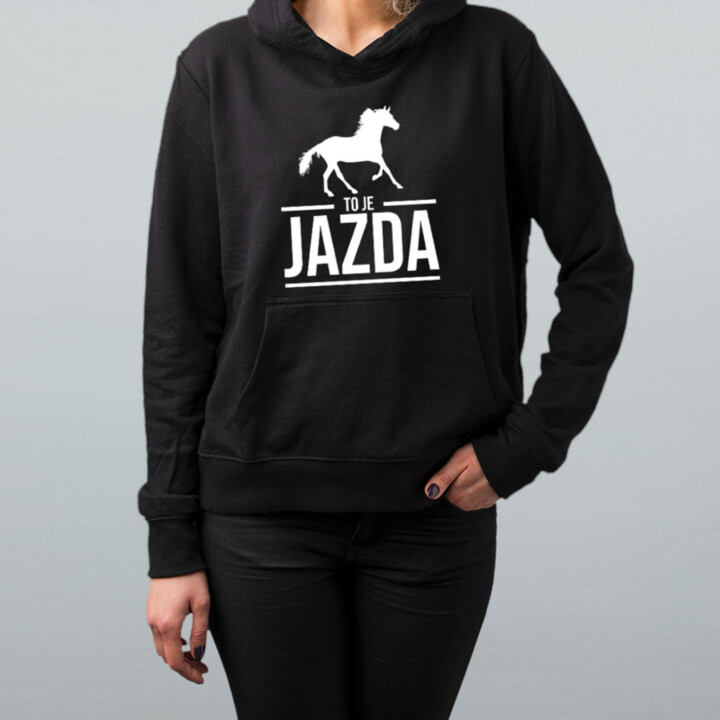 To je jazda -  dámska mikina s potlačou