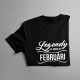 Legendy sa rodia vo februári - dámske tričko s potlačou