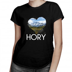 Hory - dámske tričko s potlačou