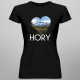Hory - dámske tričko s potlačou
