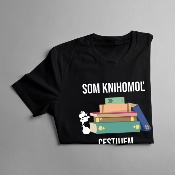 Som knihomoľ, cestujem medzi svetmi -  dámske tričko s potlačou