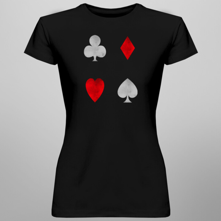 Playing Cards -  dámske tričko s potlačou