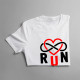 Run Infinity - Dámske tričko s potlačou