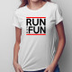 Run For Fun -dámske tričko s potlačou