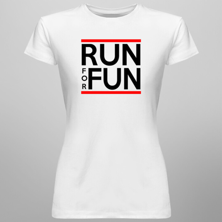 Run For Fun -dámske tričko s potlačou
