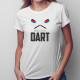Born to play dart -  dámske tričko s potlačou