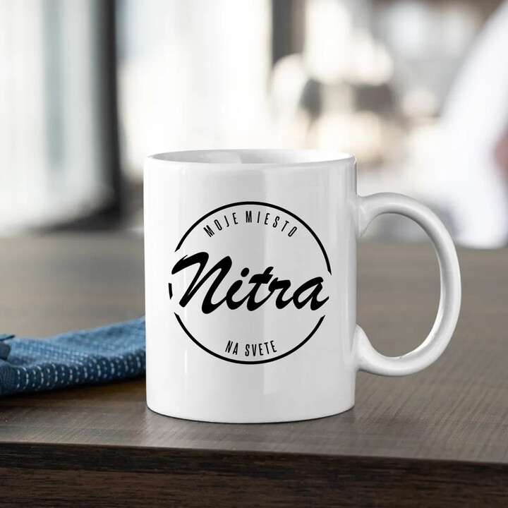 Nitra - moje miesto na svete - keramický hrnček s potlačou