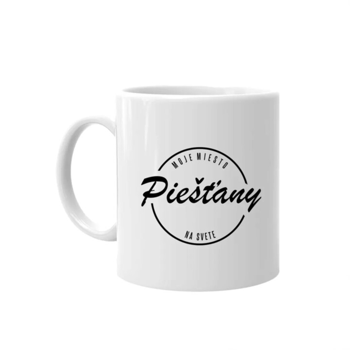 Piešťany - moje miesto na svete - keramický hrnček s potlačou