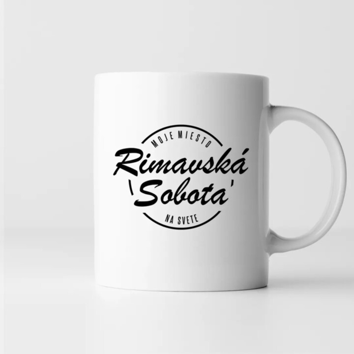 Rimavská Sobota - moje miesto na svete - keramický hrnček s potlačou