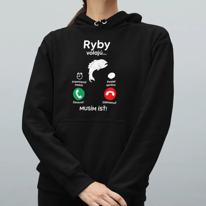 Ryby volajú, musím ísť  - Dámska mikina s potlačou