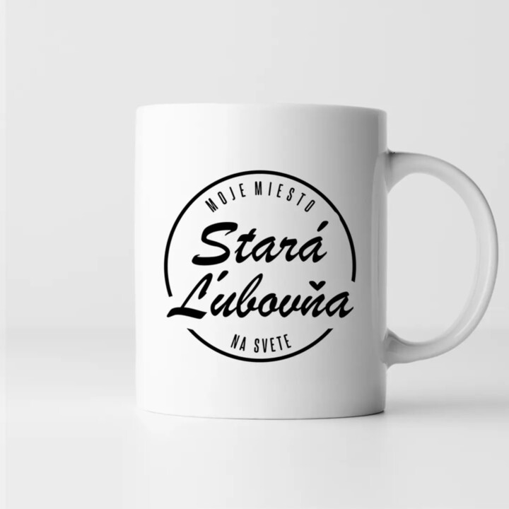 Stará Ľubovňa - moje miesto na svete - keramický hrnček s potlačou