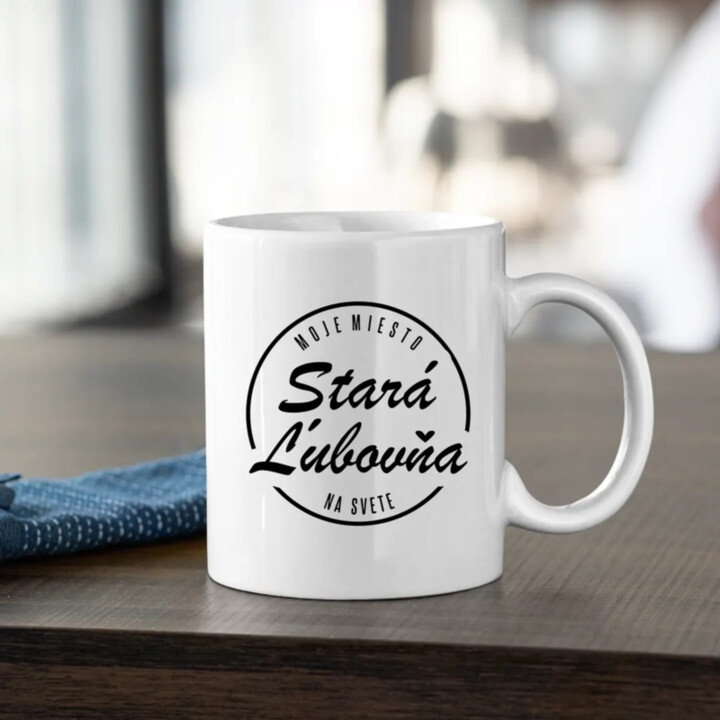 Stará Ľubovňa - moje miesto na svete - keramický hrnček s potlačou