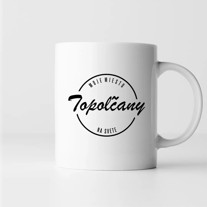 Topoľčany - moje miesto na svete - keramický hrnček s potlačou