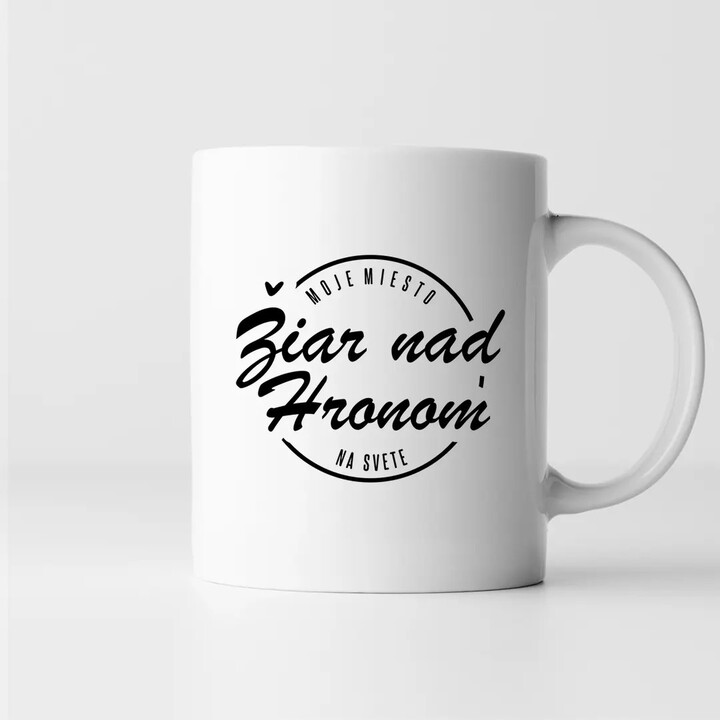 Žiar nad Hronom - moje miesto na svete - keramický hrnček s potlačou