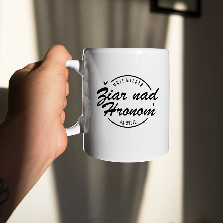 Žiar nad Hronom - moje miesto na svete - keramický hrnček s potlačou