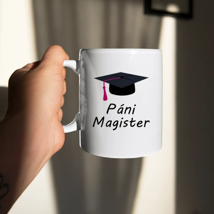 Pani magistra - keramický hrnček s potlačou