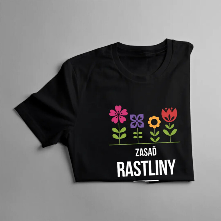 Zasaď rastliny! Zachráň včely! - pánske tričko s potlačou