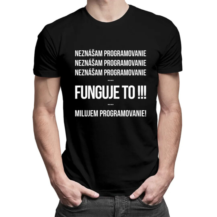 Neznášam programovanie - Pánske tričko s potlačou