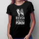 Dievča, ktoré miluje psíkov - dámske tričko s potlačou