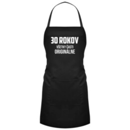 30 rokov - všetky časti originálne - zástera s potlačou