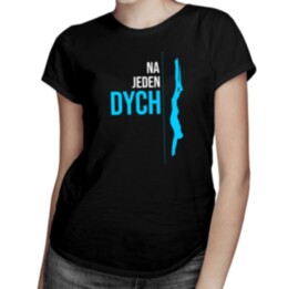 Na jeden dych - freediving -  dámske tričko s potlačou