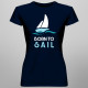 Born to sail -  dámske tričko s potlačou