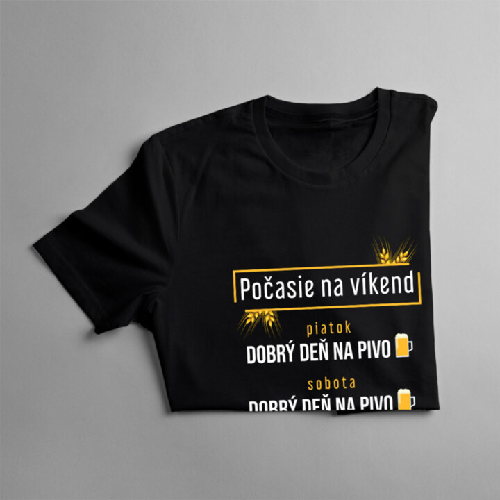 Počasie na víkend - pánske a dámske tričko s potlačou