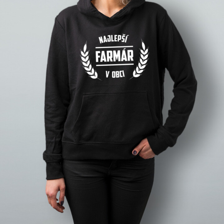 Najlepší farmár v obci - Pánska a dámska mikina s kapucňou