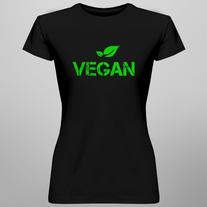 Vegan - dámske tričko s potlačou