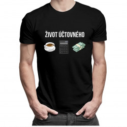 Život účtovného - Pánske tričko s potlačou