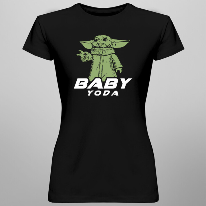 Baby Yoda -  dámske tričko s potlačou