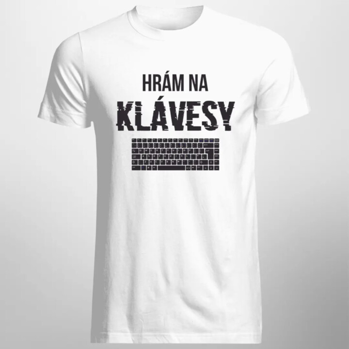 Hrám na klávesy - Pánske tričko s potlačou