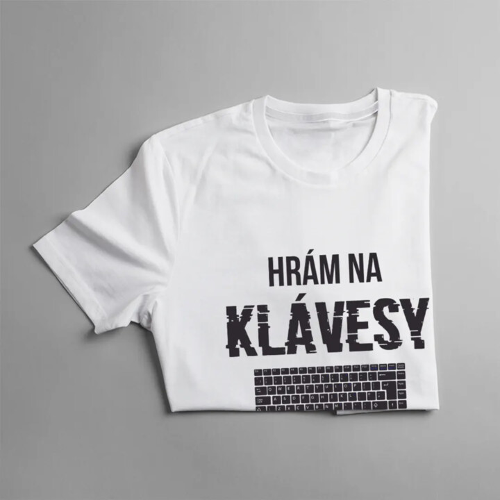 Hrám na klávesy - Pánske tričko s potlačou