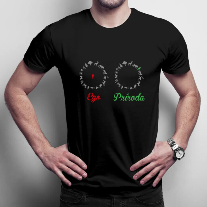 Ego / Príroda - Pánske tričko s potlačou