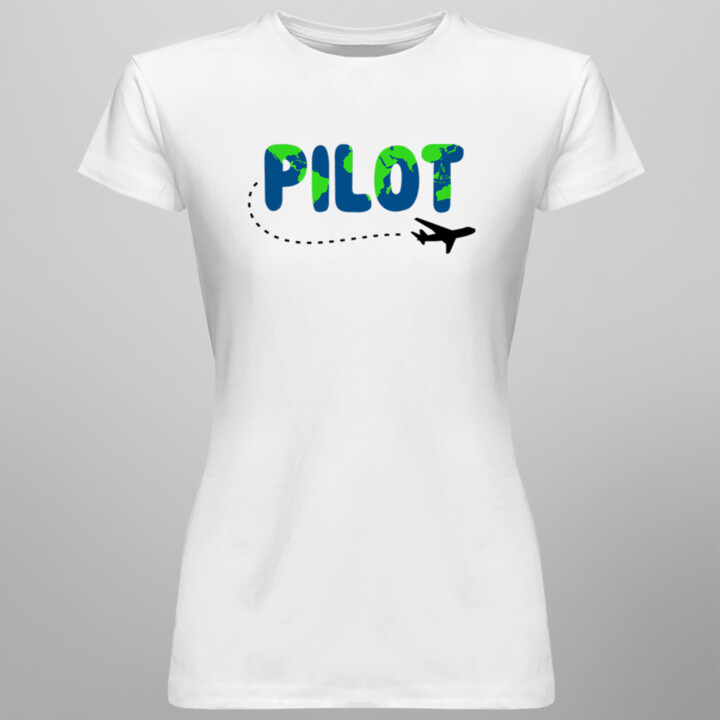 Pilot výletu -  dámske tričko s potlačou