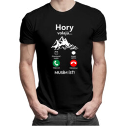 Hory volajú, musím ísť v2 - Pánske tričko s potlačou