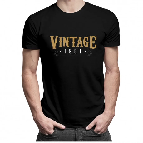 Vintage 1981 - pánske tričko s potlačou
