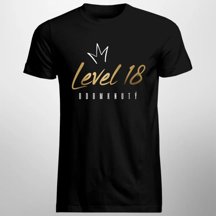 Odomknutý level 18 - pánske tričko s potlačou