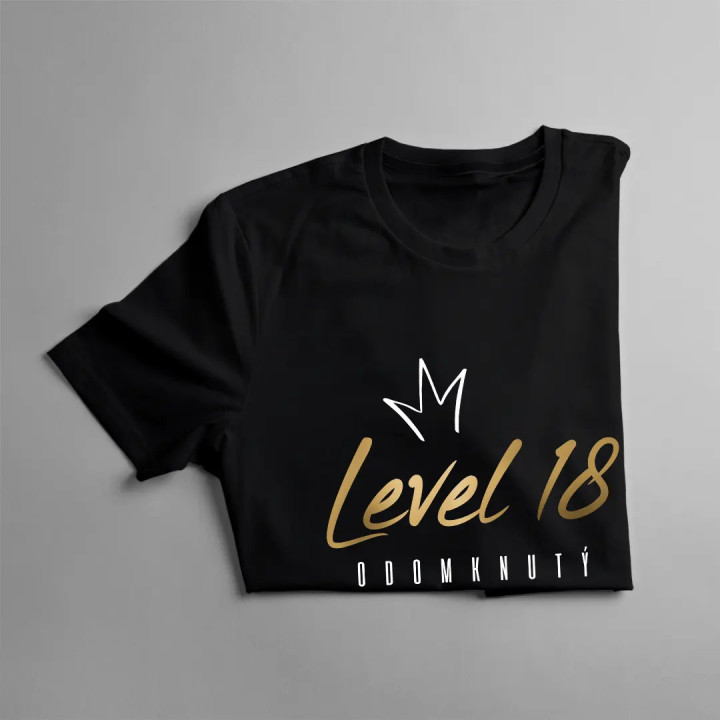Odomknutý level 18 - pánske tričko s potlačou