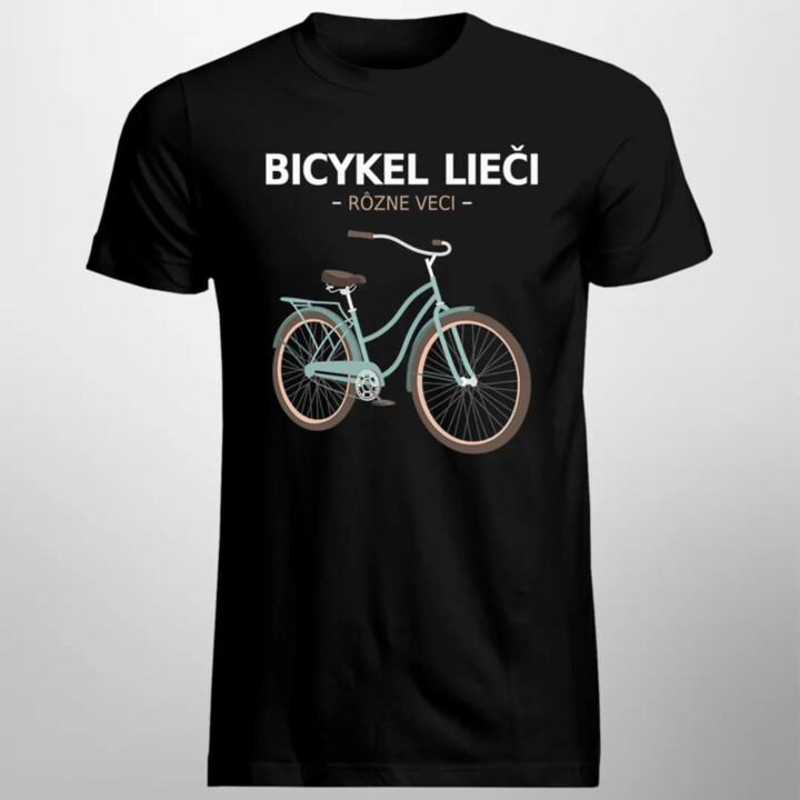 Bicykel lieči rôzne veci - Pánske tričko s potlačou