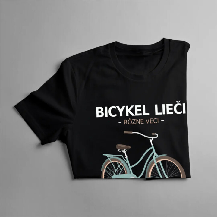 Bicykel lieči rôzne veci - Pánske tričko s potlačou