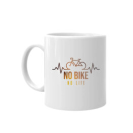 No bike no life - keramický hrnček s potlačou