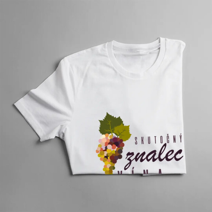 Skutočný znalec vína - Pánske tričko s potlačou